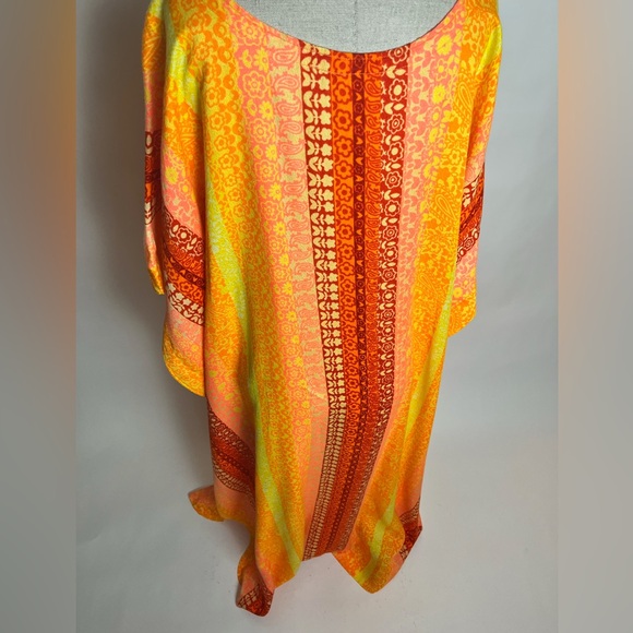 Vintage mumu/caftan orange - Picture 5 of 5